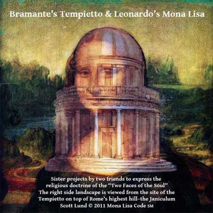 Bramante's Tempietto was built in conjunction with the painting of the Mona Lisa.